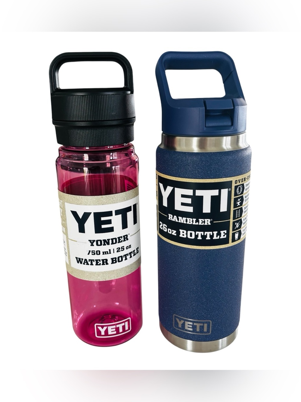 Set of 2 Yeti 26 oz Rambler & 25 oz Yonder - NEW WITH TAGS